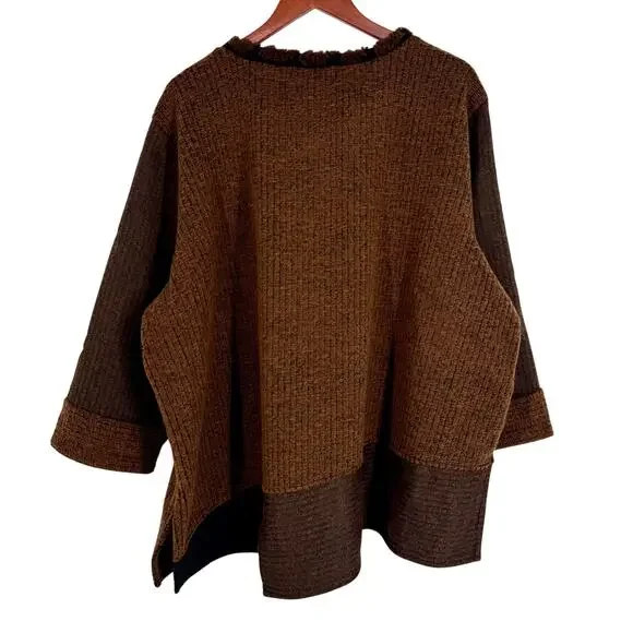 NEW NWT Ali Miles Plus Size 3X Thick Winter Wearable Art Knit Blouse Shirt Top - Picture 8 of 8